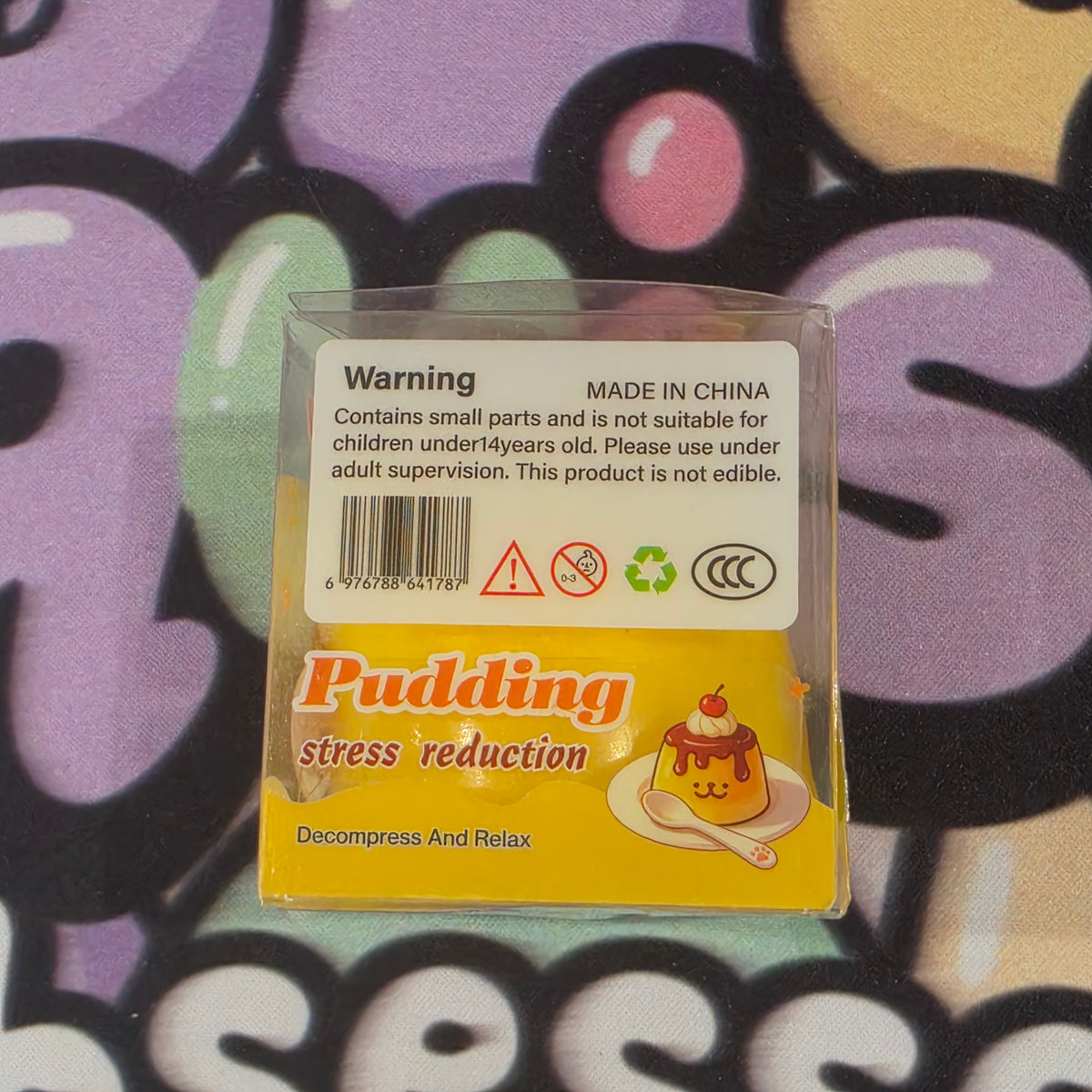 Crunchy Pudding Squishy - 1pc