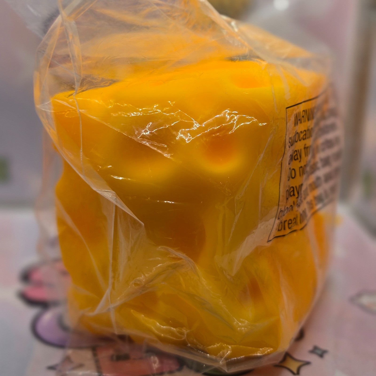 TIKTOK VIRAL  Squishi Obsessed LARGE SQUISHY CHEESE BLOCK TOY *4 in* BRAND NEW1