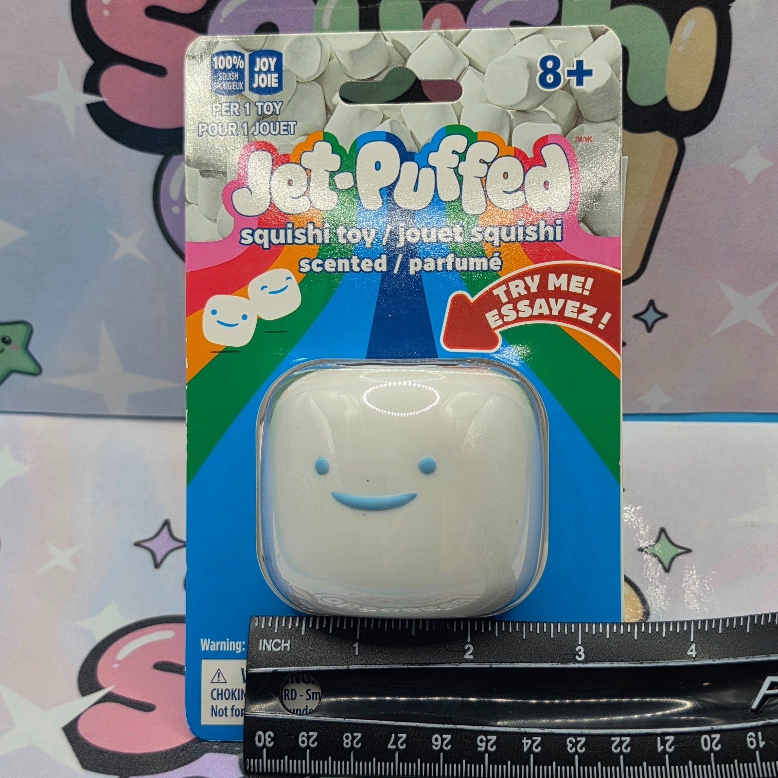 100% AUTHENTIC Jet-Puffed Scented Marshmallow Squishy Toy *1pc*0