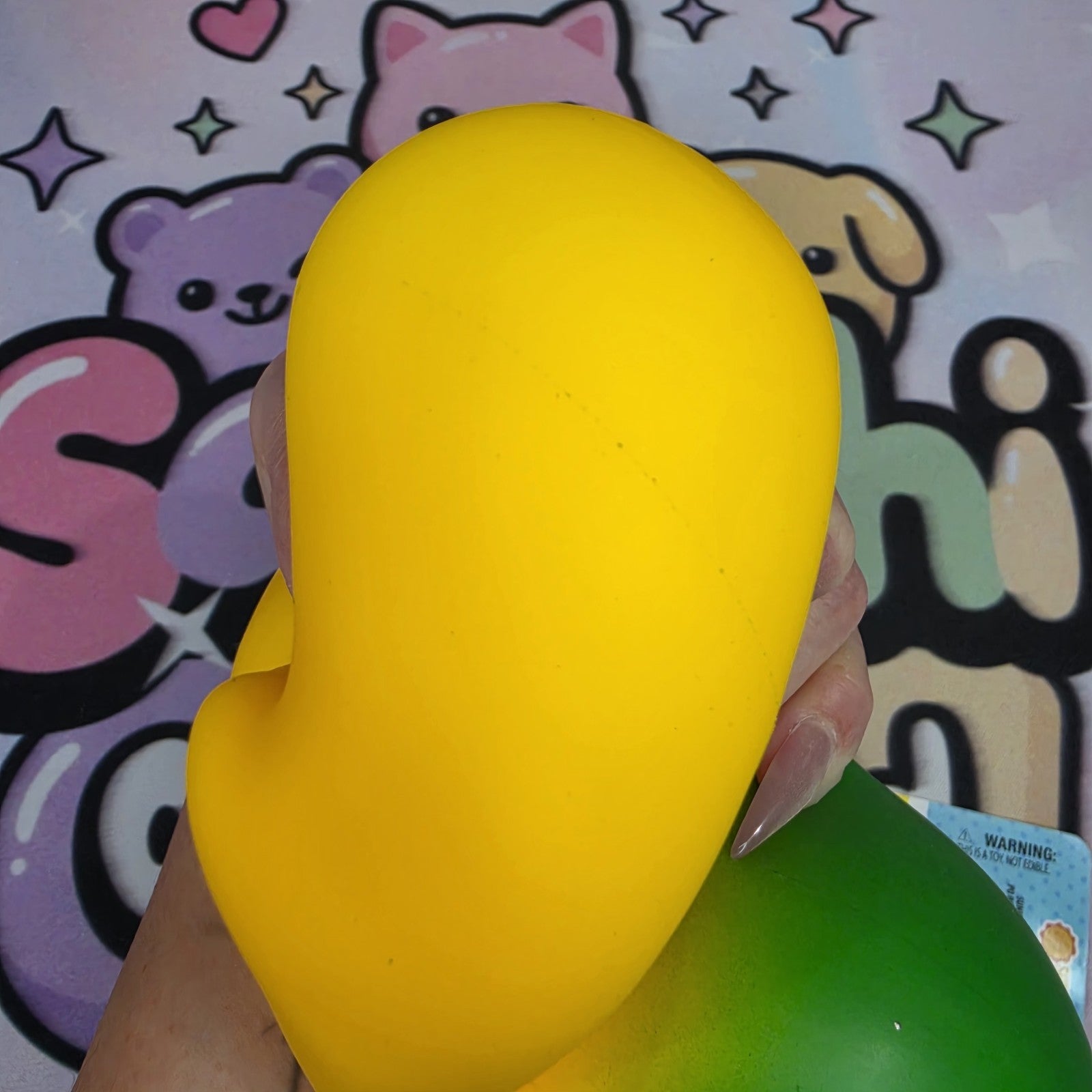 100% Authentic Sunny Days Laffy Snacks BANANA   Jumbo Cloud Dough Squishy - 1pc2
