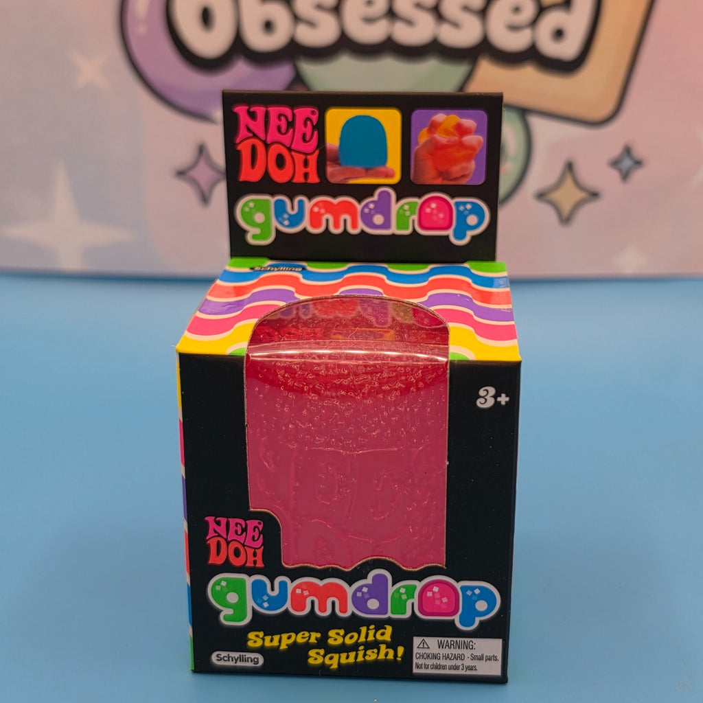 100% Authentic Schylling NeeDoh Gumdrop 2" Squishy Toy  1pc PINK3
