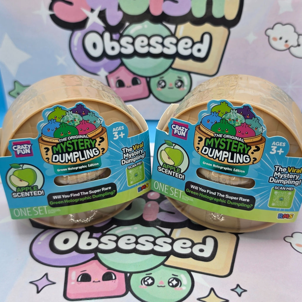  RMS Crazy Fun Mystery Dumpling Squishy Apple Scented Green Holographic Special4