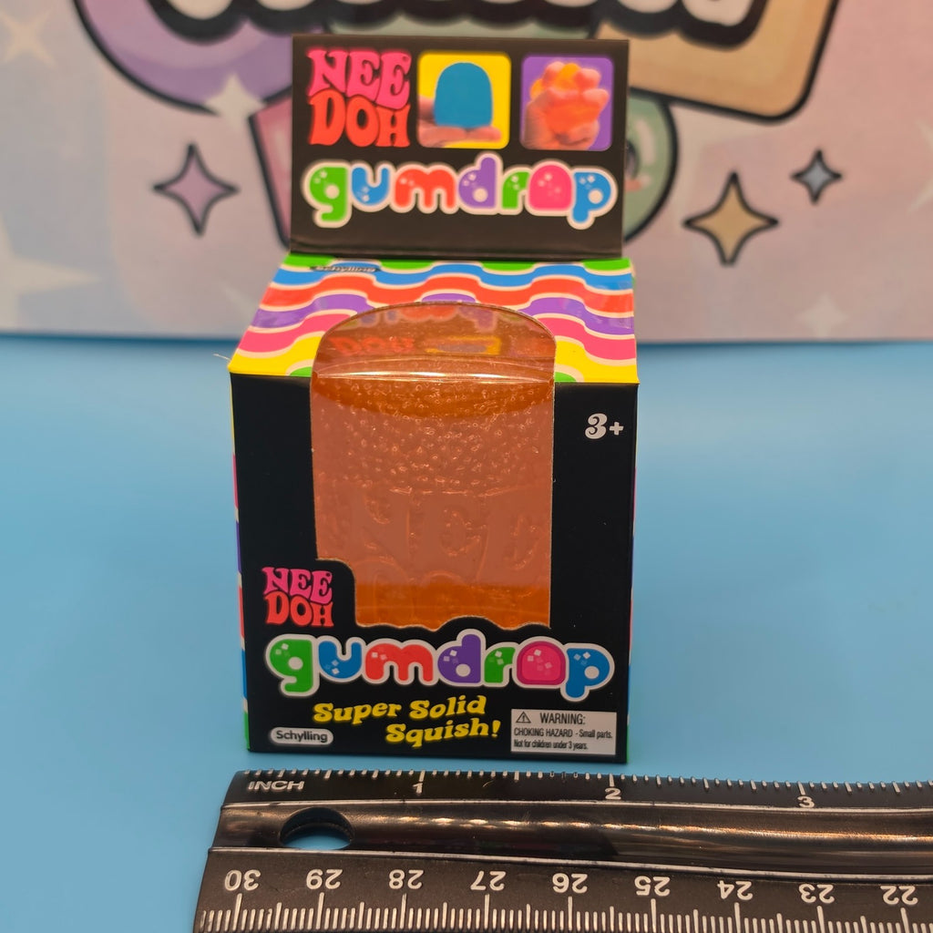 100% Authentic Schylling NeeDoh Gumdrop 2" Squishy Toy  1pc ORANGE 1