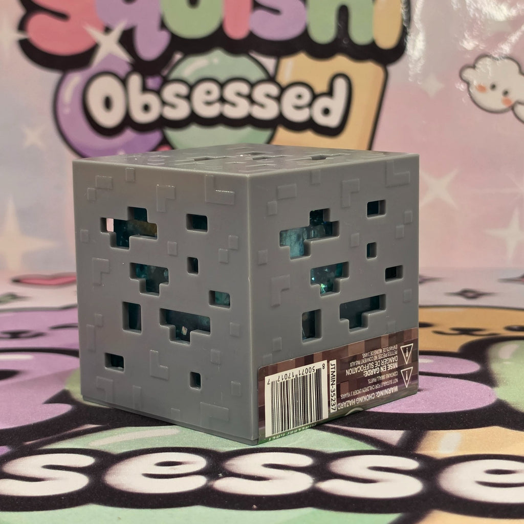 100% AUTHENTIC MINECRAFT Glowstone Jelly Cubes Squishy by Just Toys *BLUE* 1pc5