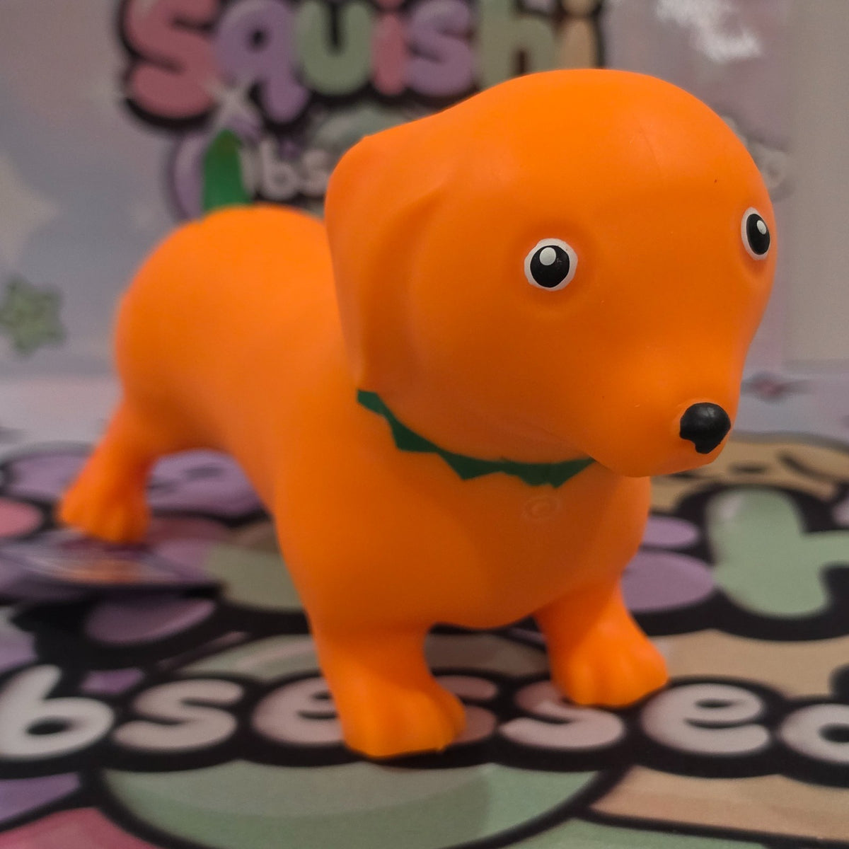 100% Authentic Halloween Toymendous Pumpkin Weenie Dog Squishy Cotton Fill - 1pc1