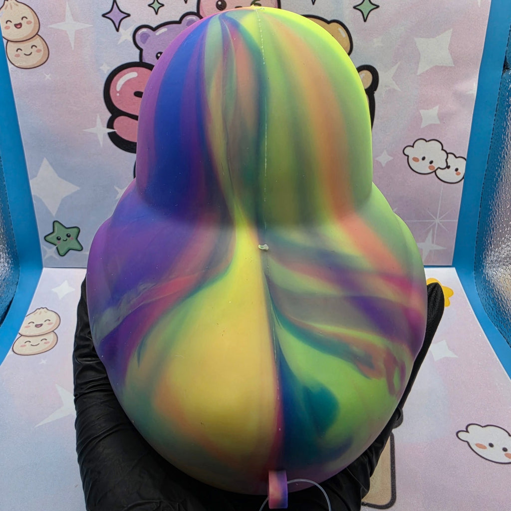100% Authentic Viral Sunny Days Jumbo Squeeezy Duck Swirl Marble Tie Dye 1pc NEW3