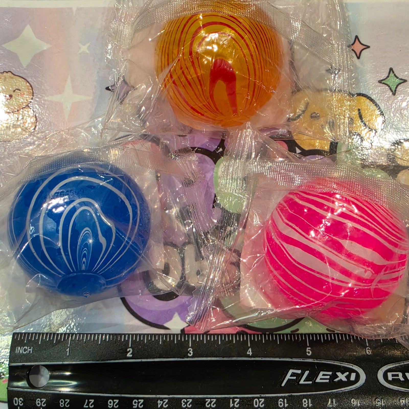 100% Authentic Playside Creations 3 Pack Marble Swirl Squishy Balls - Gel Filled6