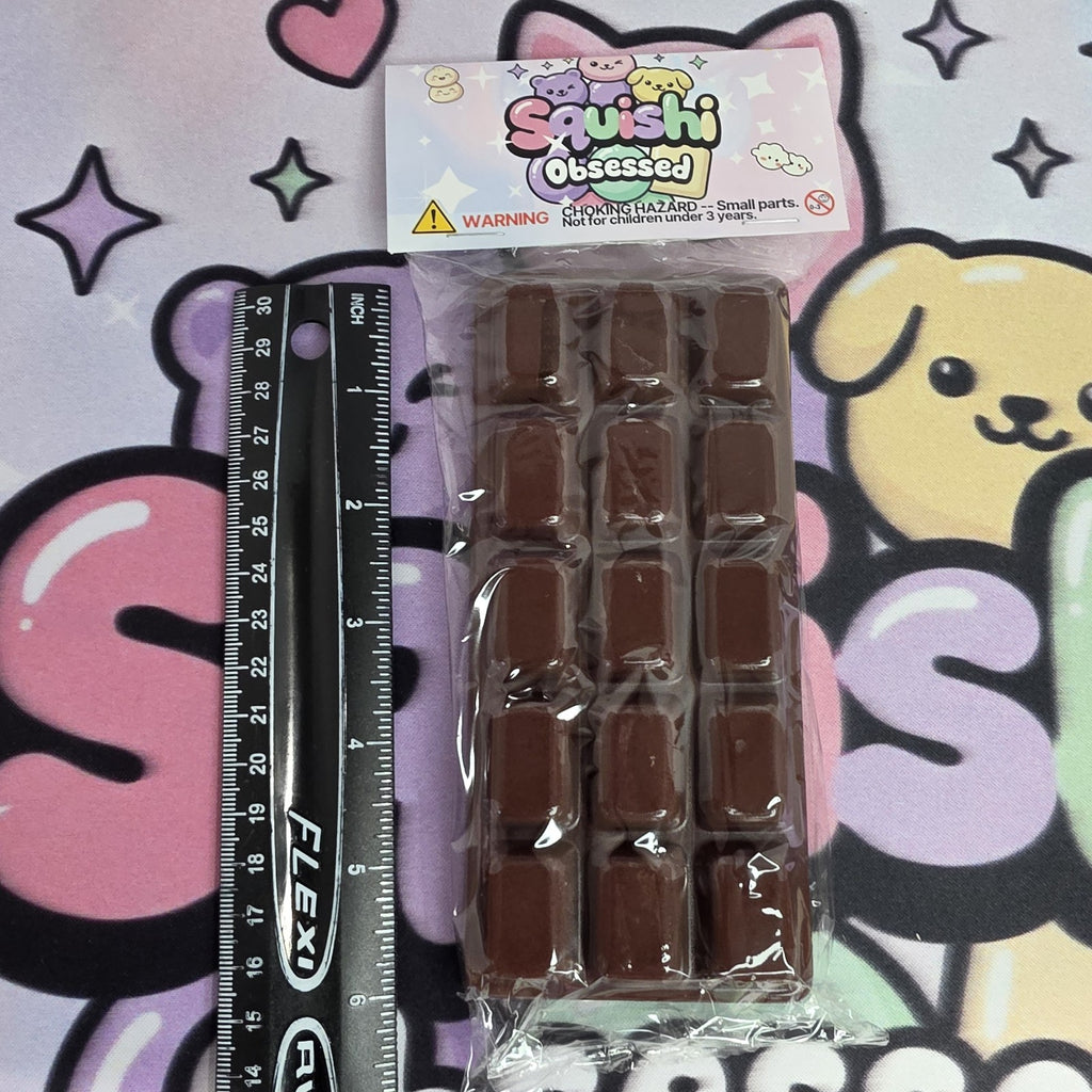 Realistic Large Chocolate Bar Scented Super Slow Rise Foam Squishy Toy - 1PC  1