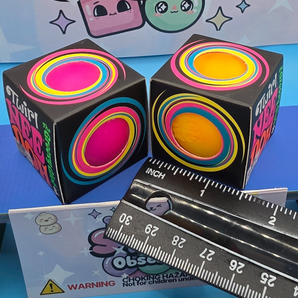 2 Pack Bundle 100% Authentic Schylling Needoh Teenie Twirl Groovy Globs   1
