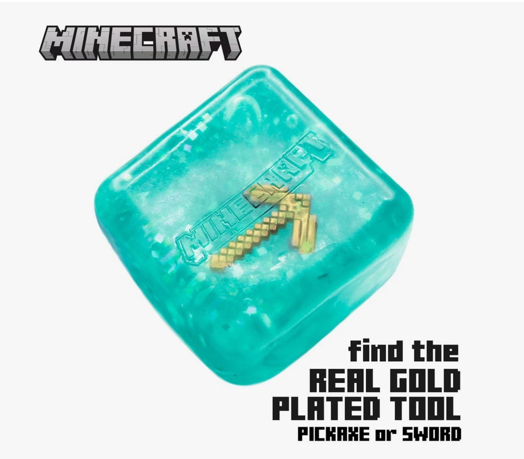 100% AUTHENTIC MINECRAFT Redstone Ore Jelly Cubes Squishy by Just Toys *RED* 1pc5