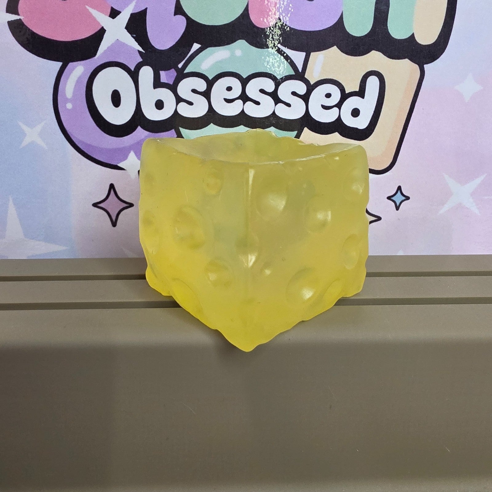Cute Gel Filled Cheese Squishy Cube 2x2 Inches * Brand New * Great Quality! 1 pc3