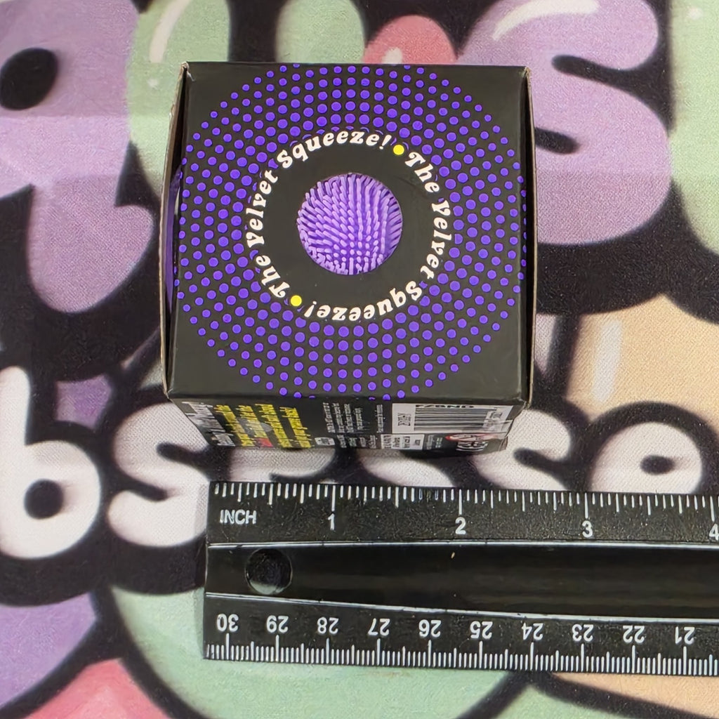 100% Authentic Schylling NeeDoh Fuzz Ball In Purple -The Velvet Squeeze Squishy3