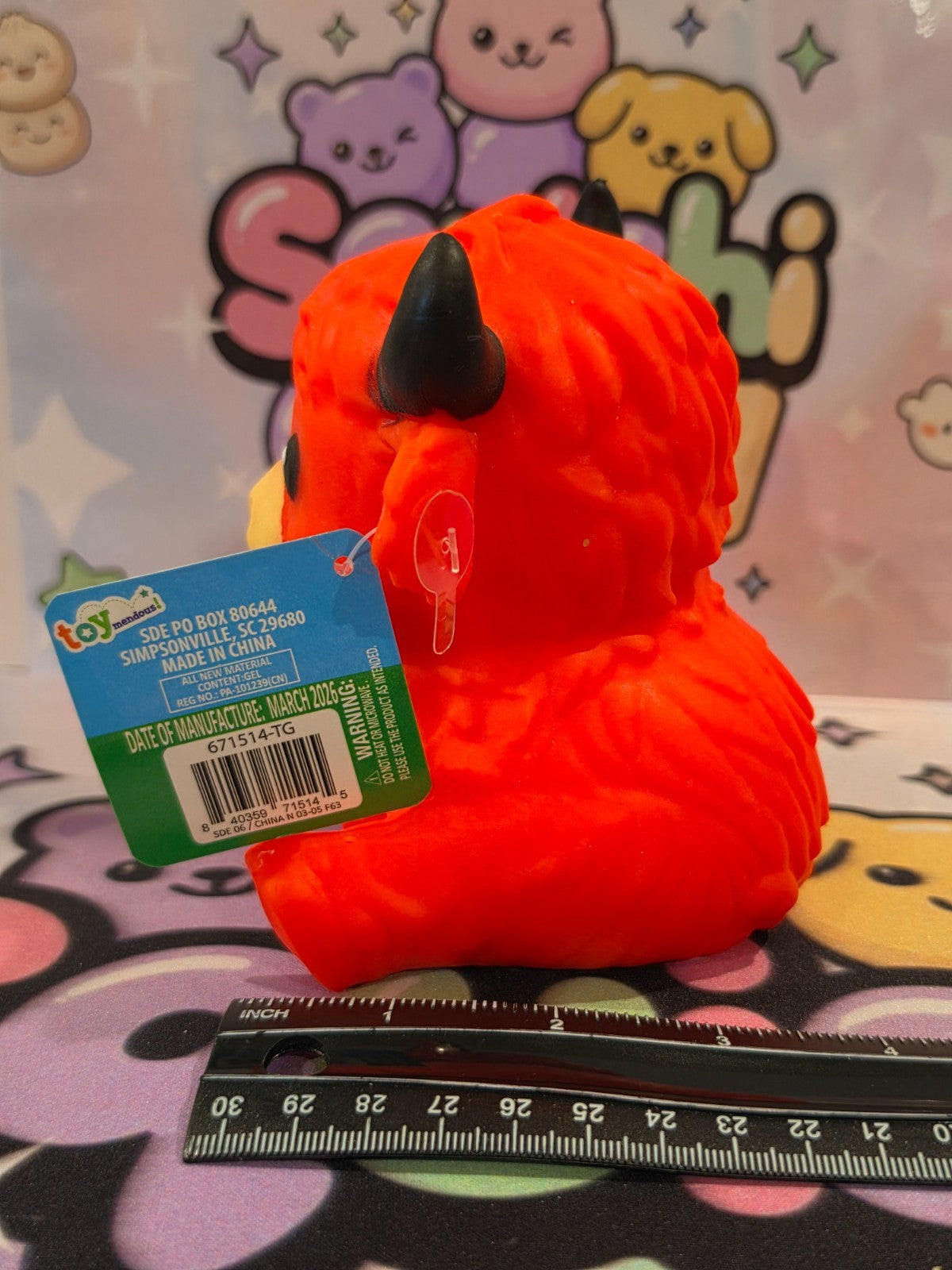 100% Authentic Sunny Days Squeeezy Highland Cow Cloud Dough Squishy Toy*RED*1pc2