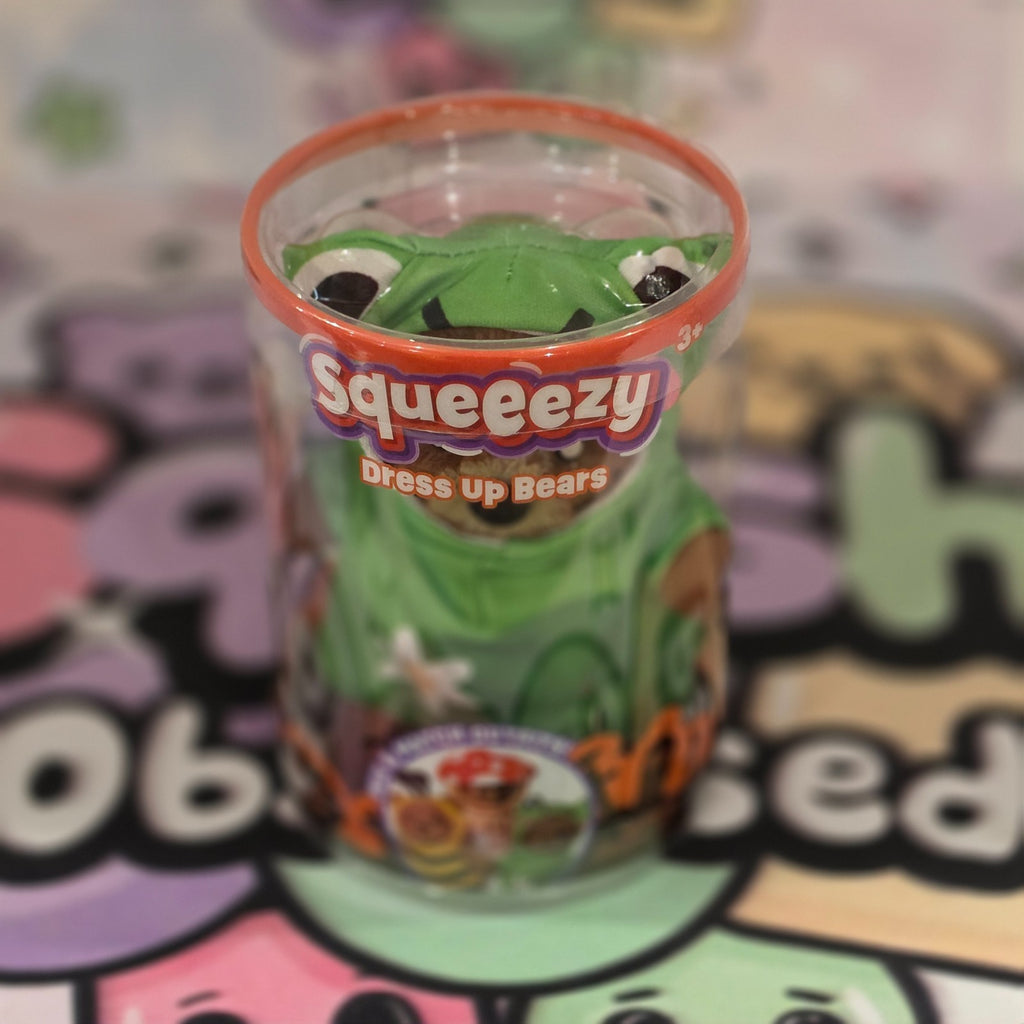 100% Authentic Squeeezy Dress Up Bears Green Frog Costume Squishy - 1 pc3