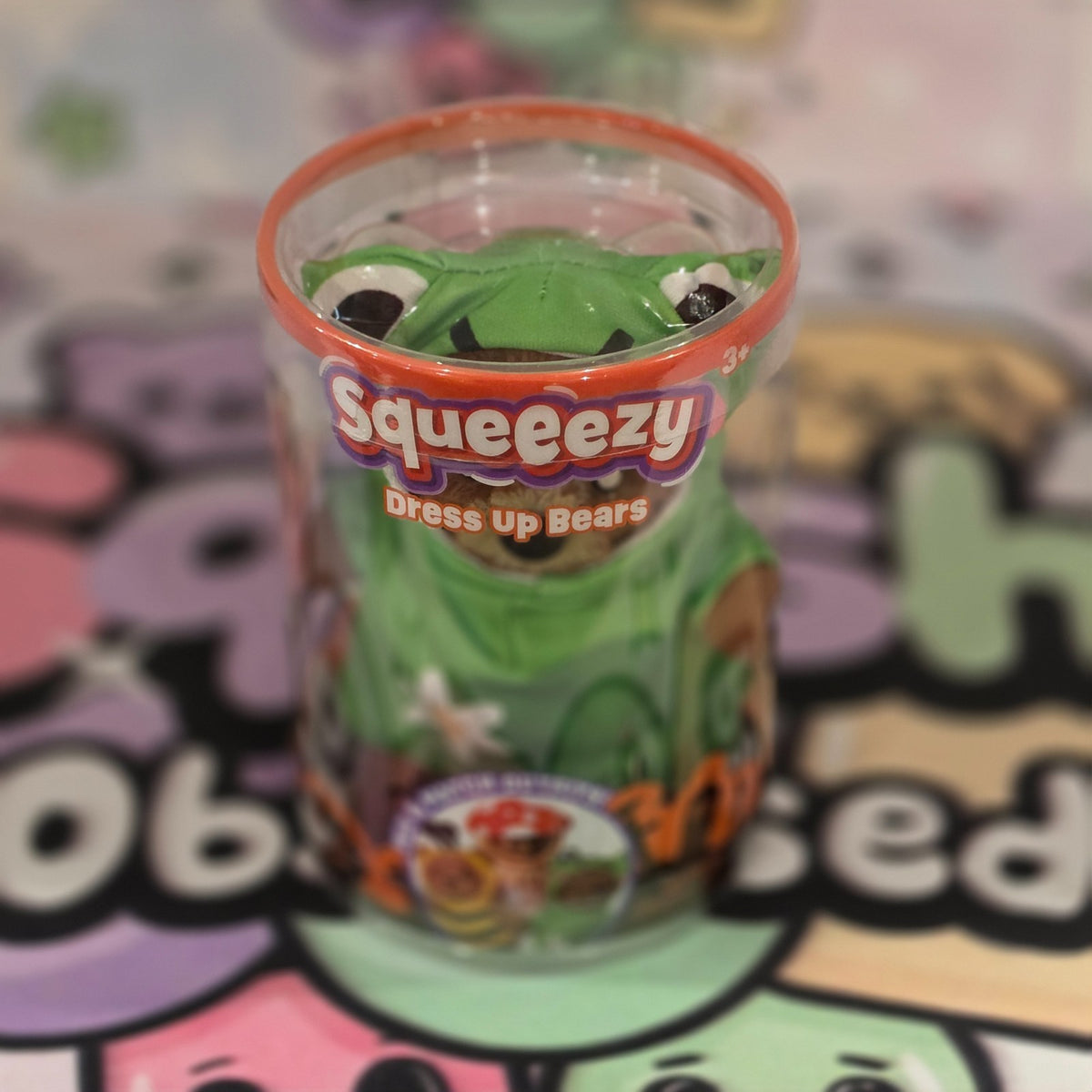 100% Authentic Squeeezy Dress Up Bears Green Frog Costume Squishy - 1 pc3