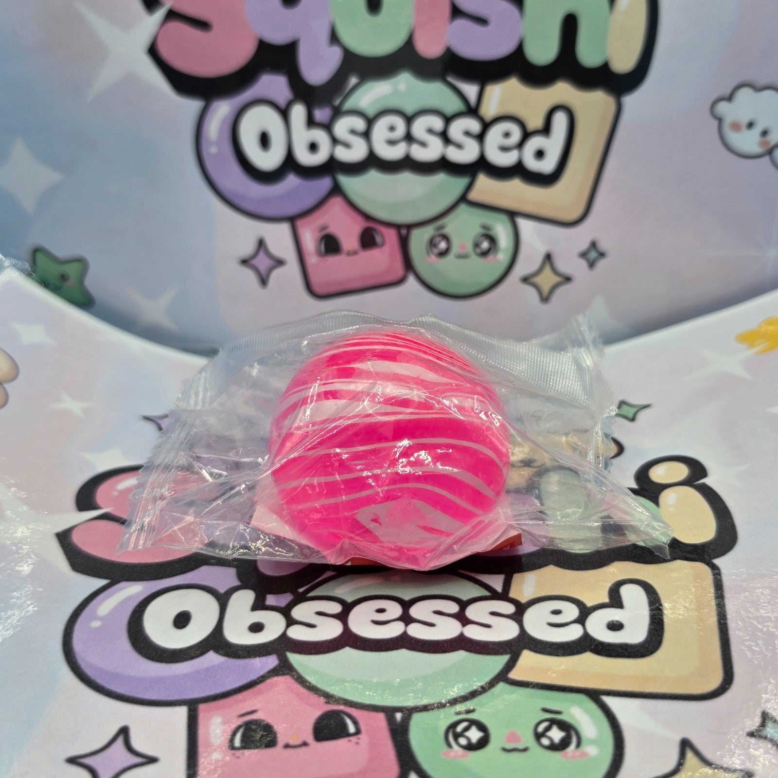 100% Authentic Playside Creations 3 Pack Marble Swirl Squishy Balls - Gel Filled9