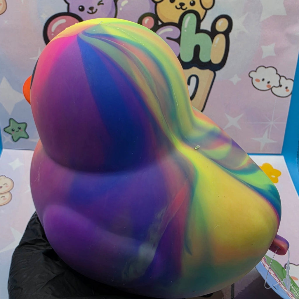 100% Authentic Viral Sunny Days Jumbo Squeeezy Duck Swirl Marble Tie Dye 1pc NEW2