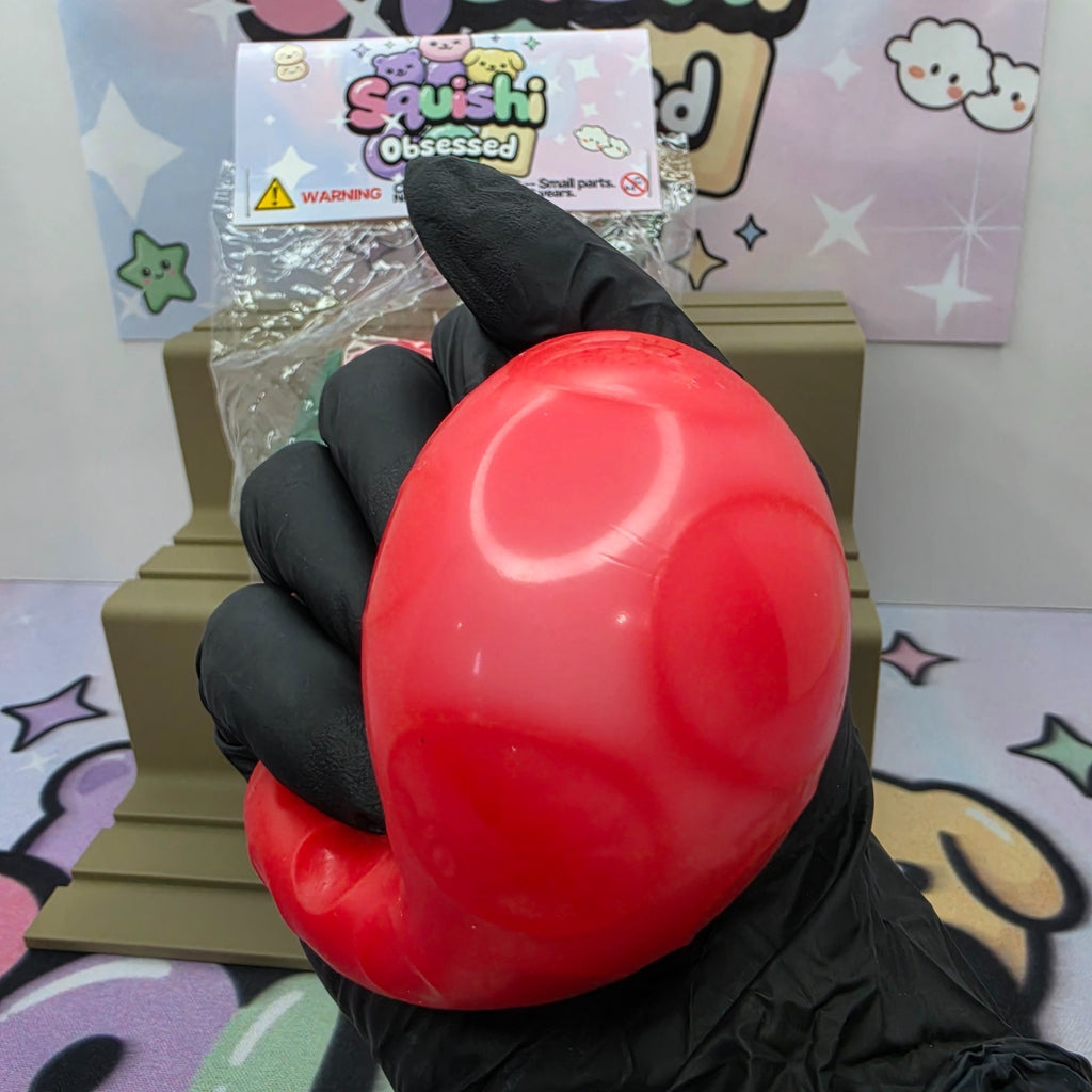   Strawberry Squishy *Cloud Dough Filled* 3 inches - fits in palm perfectly!5