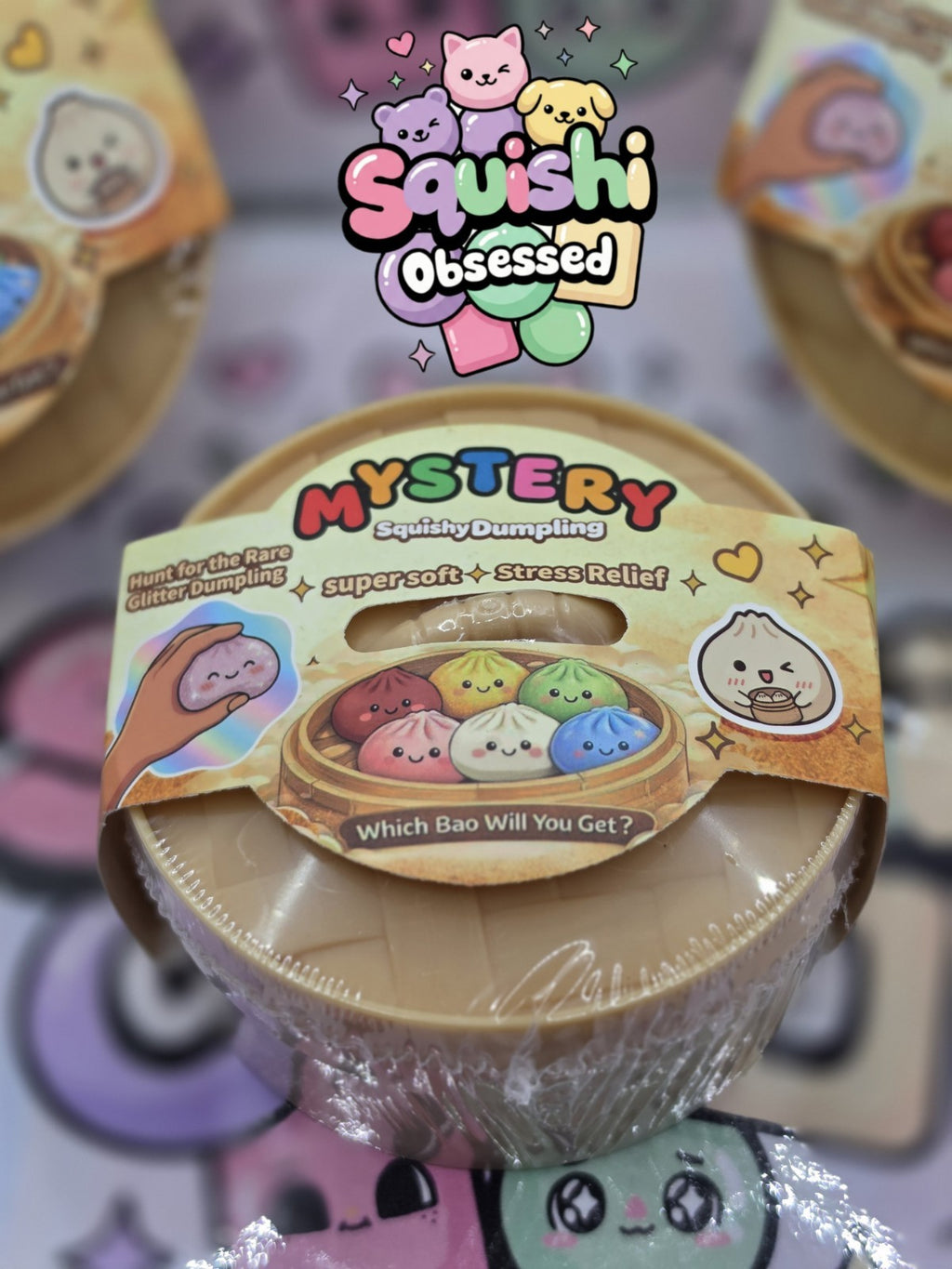  MYSTERY Dumpling Squishy Bao Bun • Blind Box Toy!  Great Quality, Brand NEW0
