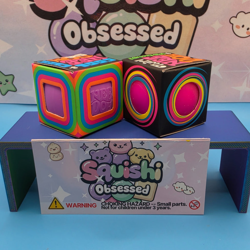 2Pack Bundle 100% Authentic Schylling Needoh Teenie Twirl Groovy Glob &Cool Cube0
