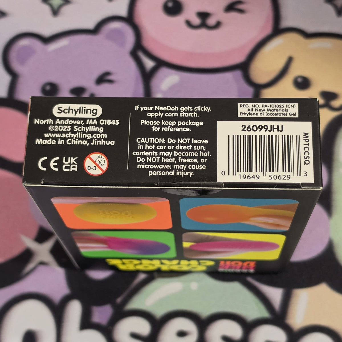 100% Authentic Schylling Teenie NeeDoh Color Change 4 Pack   Brand New, Sealed1