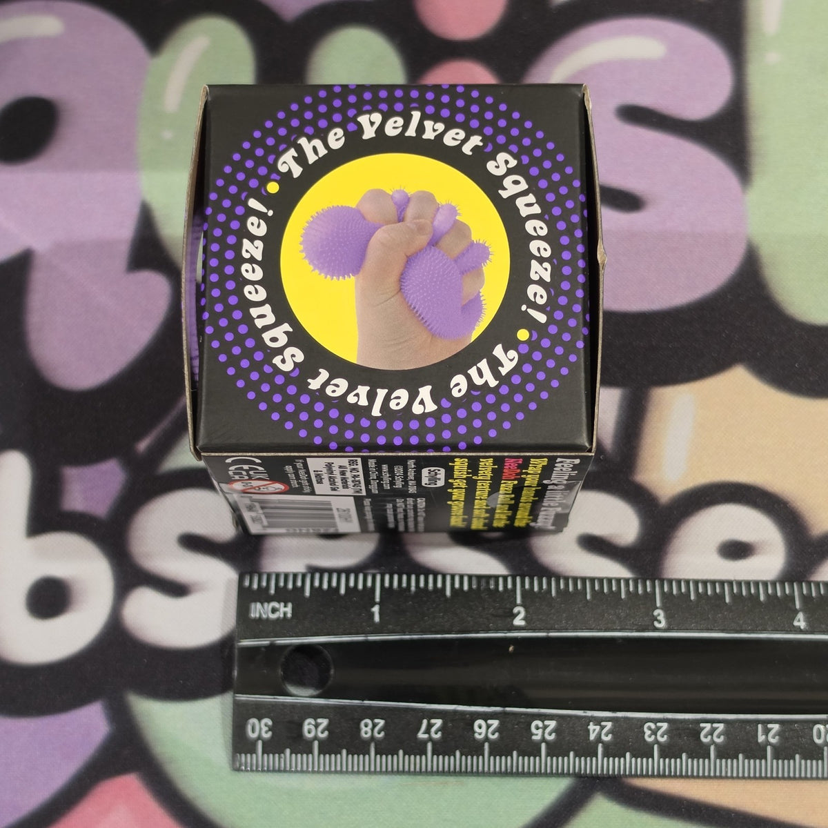 100% Authentic Schylling NeeDoh Fuzz Ball In Purple -The Velvet Squeeze Squishy5