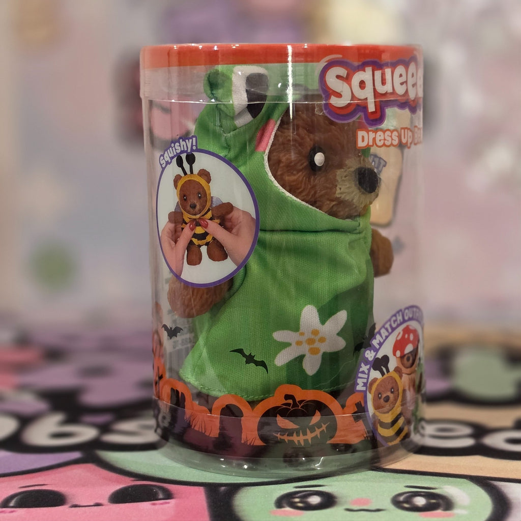 100% Authentic Squeeezy Dress Up Bears Green Frog Costume Squishy - 1 pc6
