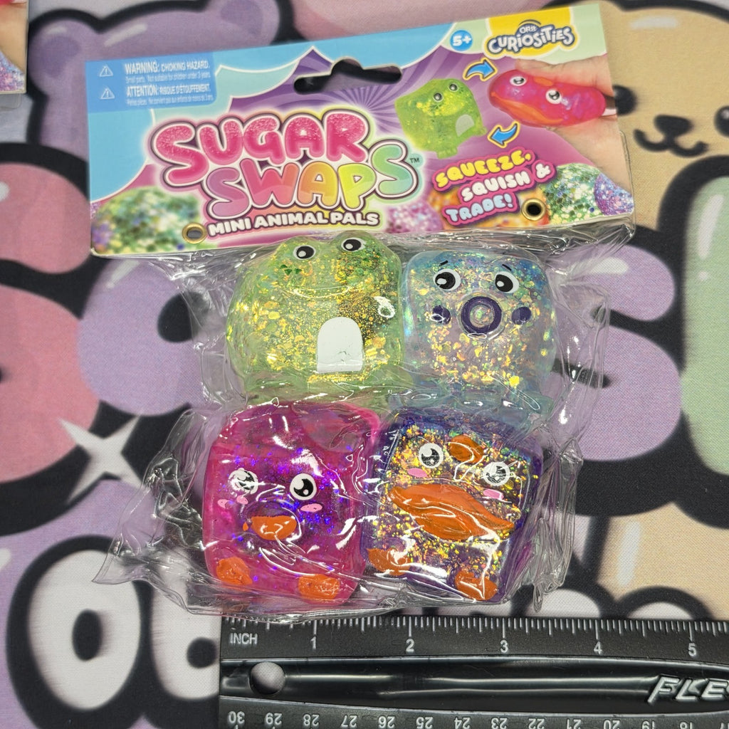 100% Authentic ORB Curiosities Sugar Swaps GLITTER MINI ANIMAL PALS *4pcs/pack*2