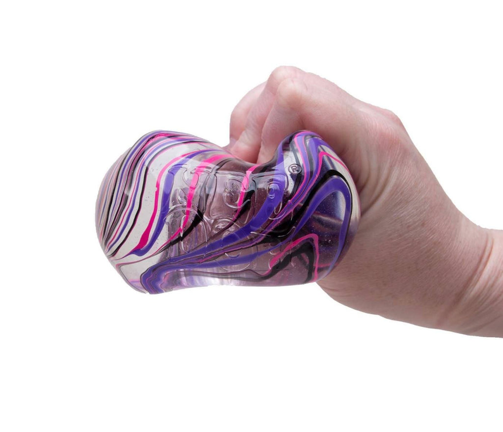 100% Authentic Schylling NeeDoh Nice Berg Swirl - Black/Pink/Purple 1pc8