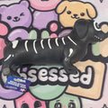 100% Authentic Halloween Toymendous Skeleton Weenie Dog Squishy Cotton Fill 1pc0