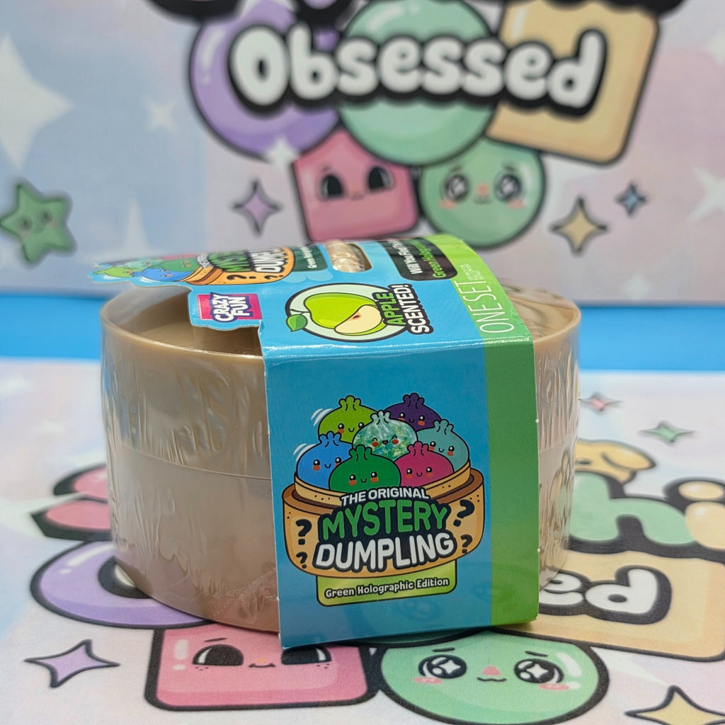  RMS Crazy Fun Mystery Dumpling Squishy Apple Scented Green Holographic Special1