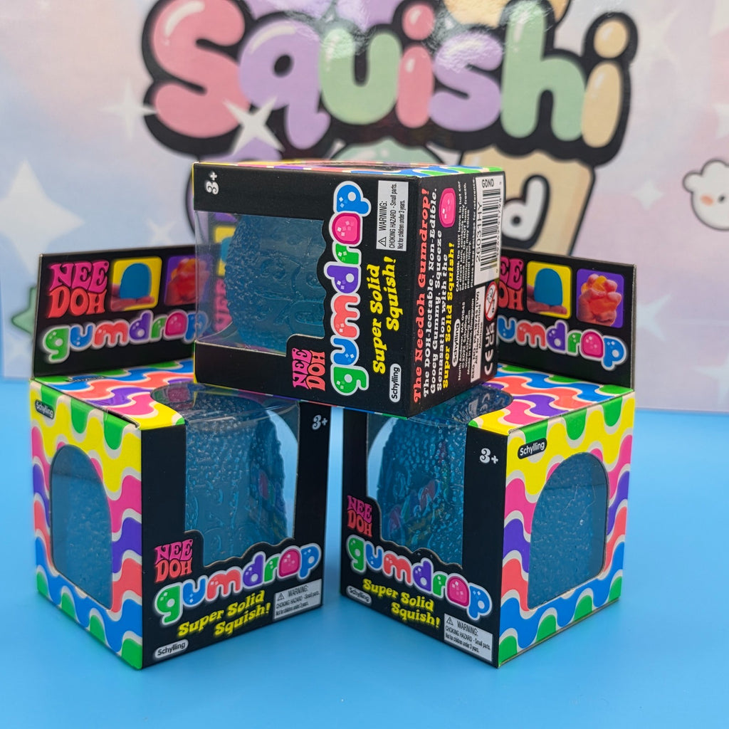 100% Authentic Schylling NeeDoh Gumdrop 2" Squishy Toy  1pc BLUE5