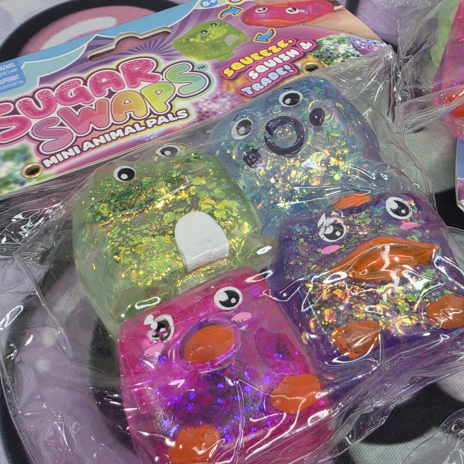 100% Authentic ORB Curiosities Sugar Swaps GLITTER MINI ANIMAL PALS *4pcs/pack*0