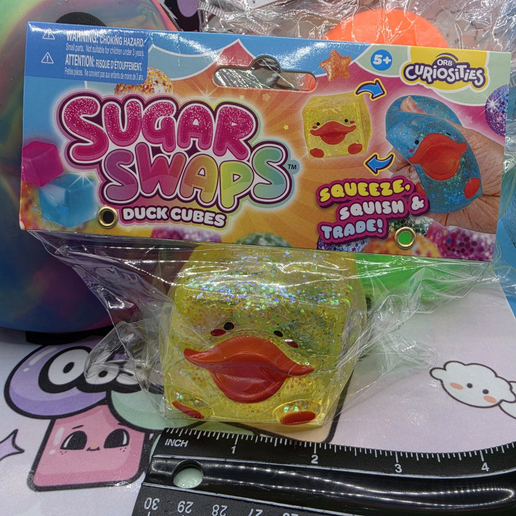 5 Pack Ultimate Sensory Squish Bundle -Sunny Days Duck,ORB Duck Cube & Squishies2