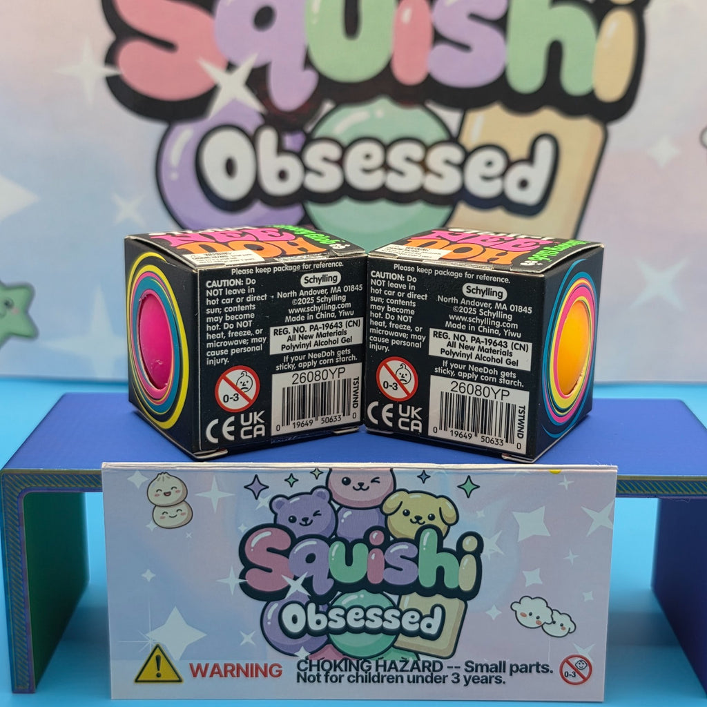 2 Pack Bundle 100% Authentic Schylling Needoh Teenie Twirl Groovy Globs   2