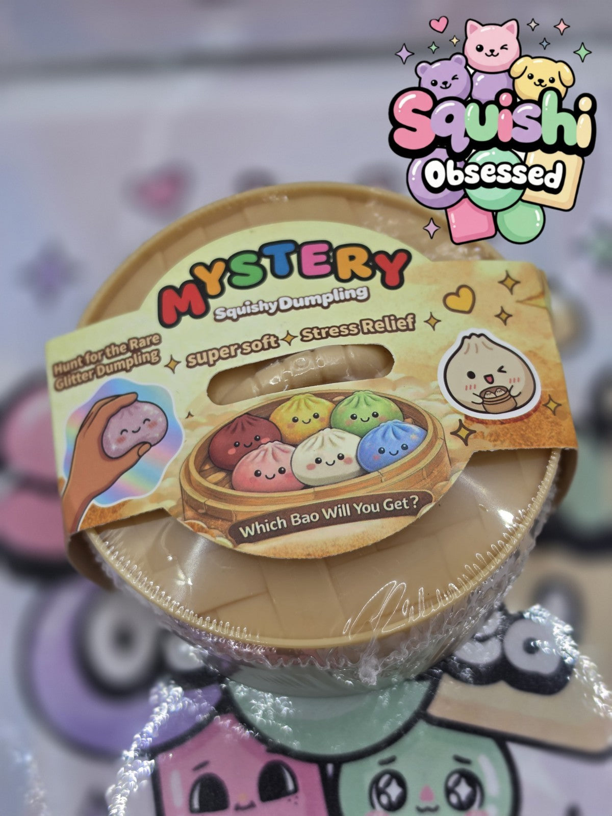  MYSTERY Dumpling Squishy Bao Bun • Blind Box Toy!  Great Quality, Brand NEW1