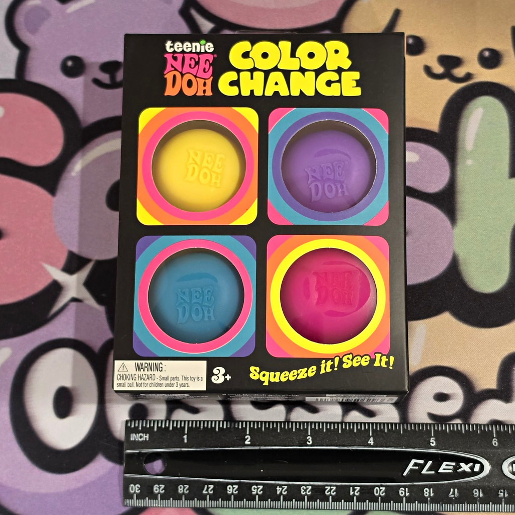 100% Authentic Schylling Teenie NeeDoh Color Change 4 Pack   Brand New, Sealed0